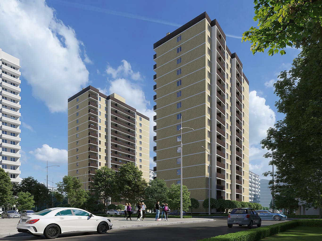 жк Крылья в Краснодаре, планировки